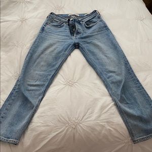 Aritzia Denim Forum High Rise Slim Cropped Jeans